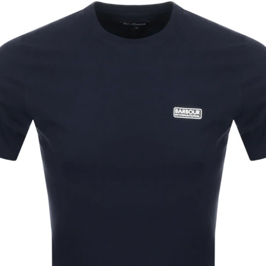 Barbour t shirt with international logo best sale